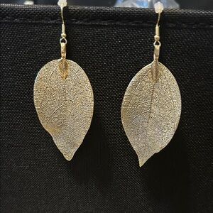 Elegant Gold Leaf Earrings